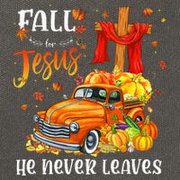 Fall For Jesus He Never Leaves Cross Jesus Christian Lover Cotton Canvas Backpack