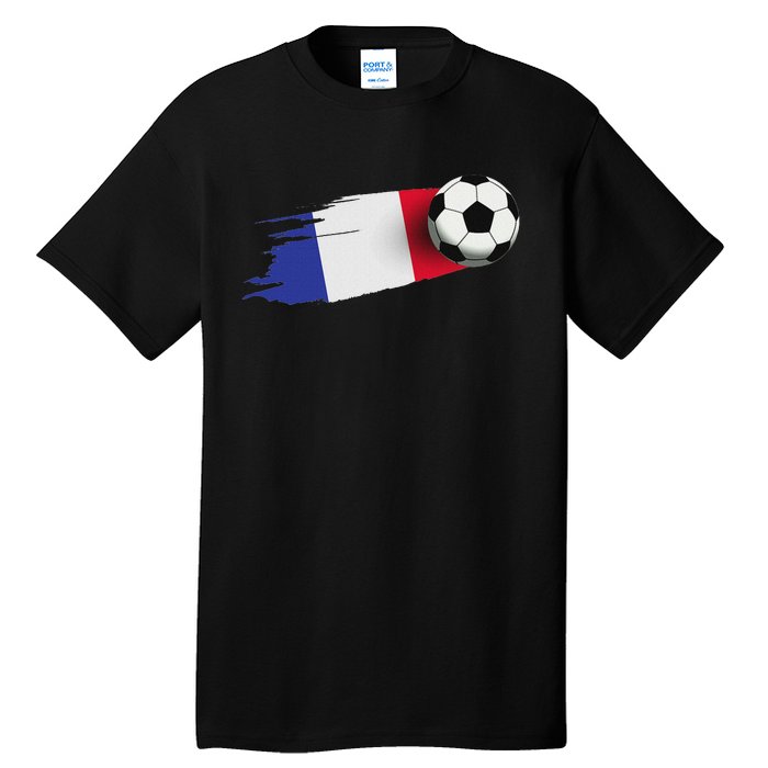 France Flag Jersey French Soccer Team French Tall T-Shirt