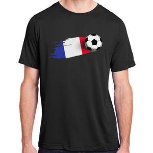 France Flag Jersey French Soccer Team French Adult ChromaSoft Performance T-Shirt