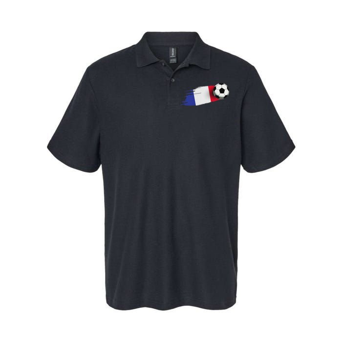 France Flag Jersey French Soccer Team French Softstyle Adult Sport Polo