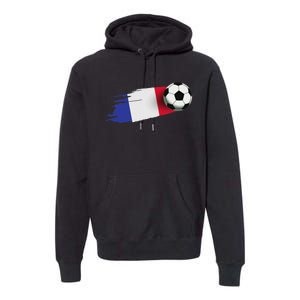 France Flag Jersey French Soccer Team French Premium Hoodie