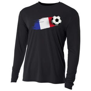 France Flag Jersey French Soccer Team French Cooling Performance Long Sleeve Crew