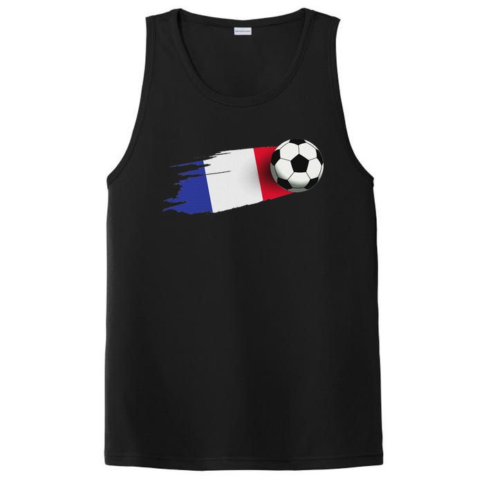 France Flag Jersey French Soccer Team French PosiCharge Competitor Tank