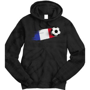 France Flag Jersey French Soccer Team French Tie Dye Hoodie