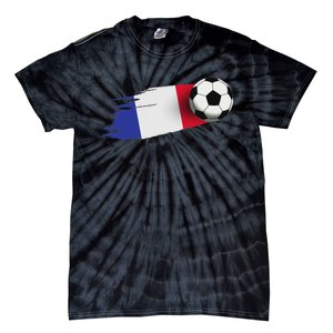 France Flag Jersey French Soccer Team French Tie-Dye T-Shirt