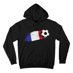 France Flag Jersey French Soccer Team French Tall Hoodie