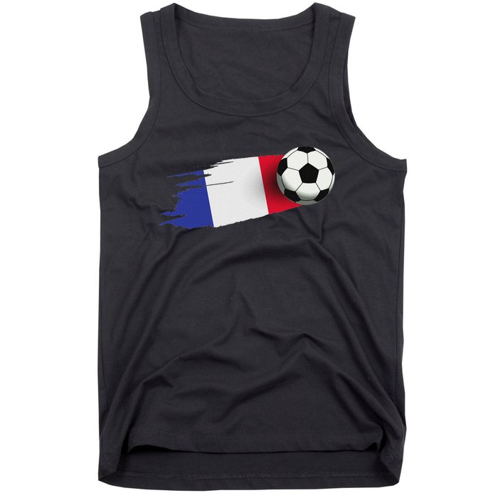 France Flag Jersey French Soccer Team French Tank Top