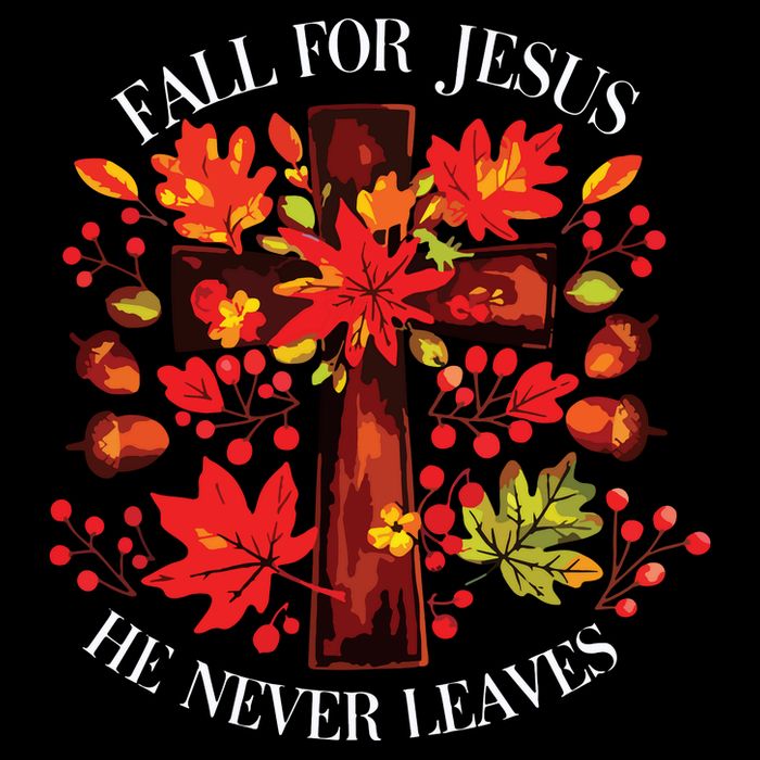 Fall For Jesus He Never Leaves Cooling Performance Crew T-Shirt