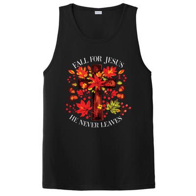 Fall For Jesus He Never Leaves PosiCharge Competitor Tank