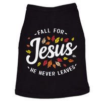 Fall For Jesus Autumn Leaves Faith Religious Doggie Tank