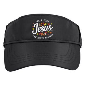 Fall For Jesus Autumn Leaves Faith Religious Adult Drive Performance Visor