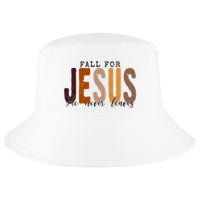 Fall For Jesus He Never Leaves Quote Cool Comfort Performance Bucket Hat