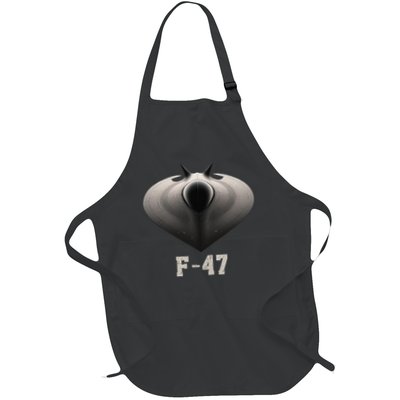 F47 Fighter Jet 6th Generation In Imagination Full-Length Apron With Pockets