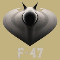 F47 Fighter Jet 6th Generation In Imagination Button