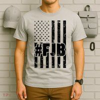 FJB F Joe Biden Vintage American Flag T-Shirt