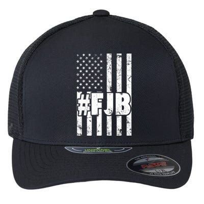 FJB F Joe Biden Vintage American Flag Flexfit Unipanel Trucker Cap