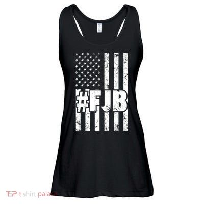 FJB F Joe Biden Vintage American Flag Ladies Essential Flowy Tank