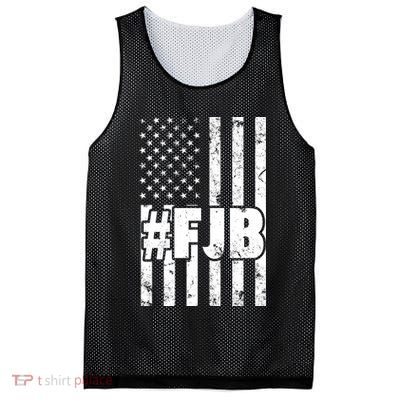 FJB F Joe Biden Vintage American Flag Mesh Reversible Basketball Jersey Tank