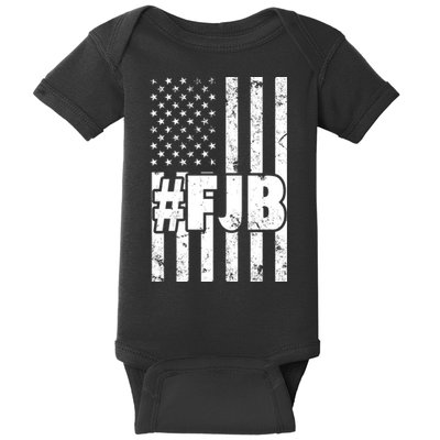 FJB F Joe Biden Vintage American Flag Baby Bodysuit