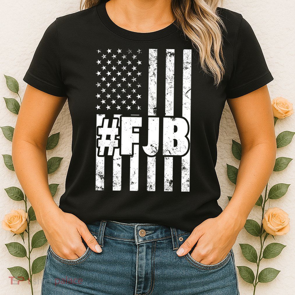 FJB F Joe Biden Vintage American Flag Womens T-Shirt