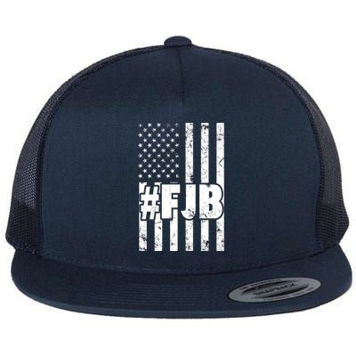 FJB F Joe Biden Vintage American Flag Flat Bill Trucker Hat