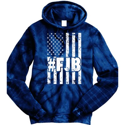 FJB F Joe Biden Vintage American Flag Tie Dye Hoodie