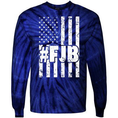 FJB F Joe Biden Vintage American Flag Tie-Dye Long Sleeve Shirt