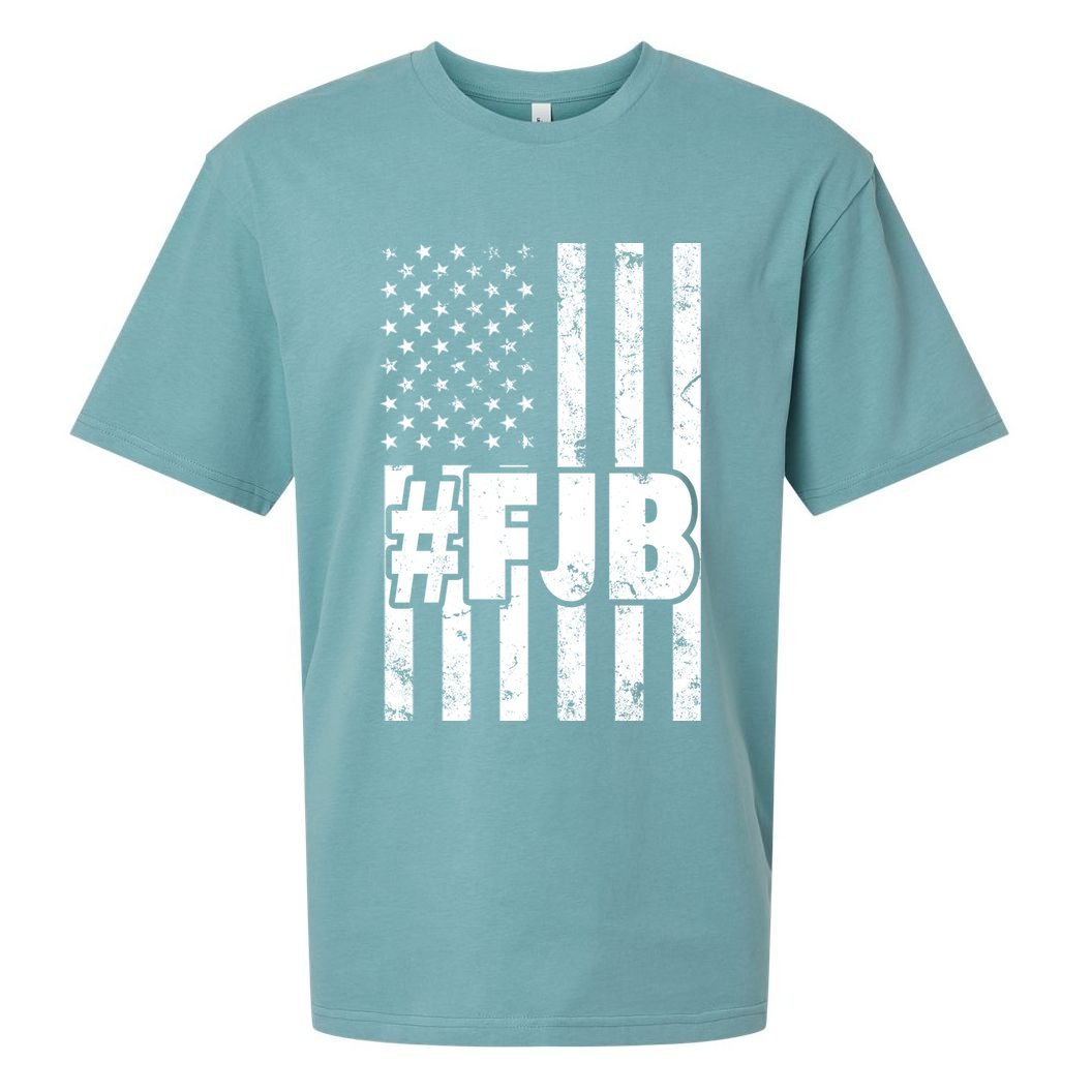 FJB F Joe Biden Vintage American Flag Sueded Cloud Jersey T-Shirt