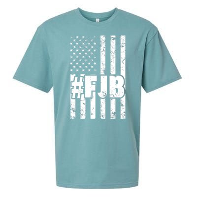 FJB F Joe Biden Vintage American Flag Sueded Cloud Jersey T-Shirt