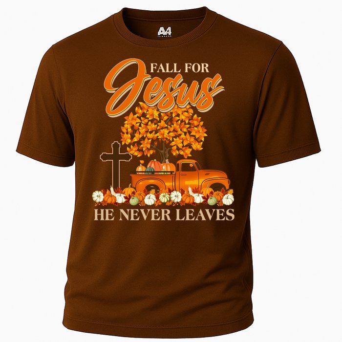 Fall For Jesus Ne Never Leaves Cooling Performance Crew T-Shirt