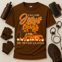 Fall For Jesus Ne Never Leaves Cooling Performance Crew T-Shirt