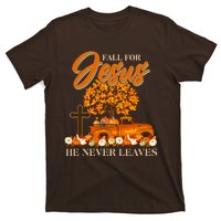 Fall For Jesus Ne Never Leaves T-Shirt