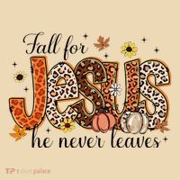 Fall For Jesus He Never Leaves Christian Thanksgiving Drawstring Bag