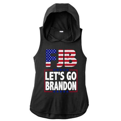 FJB F Joe Biden Lets Go Brandon Ladies PosiCharge Tri-Blend Wicking Draft Hoodie Tank