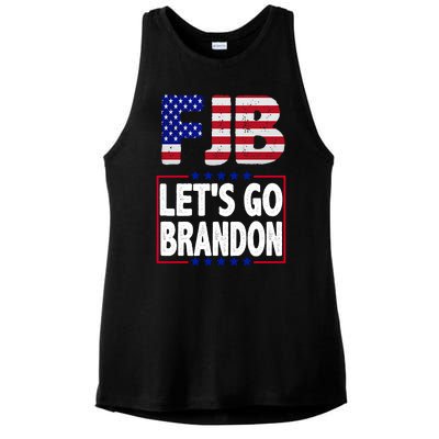 FJB F Joe Biden Lets Go Brandon Ladies PosiCharge Tri-Blend Wicking Tank