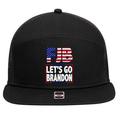 FJB F Joe Biden Lets Go Brandon 7 Panel Mesh Trucker Snapback Hat