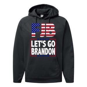 FJB F Joe Biden Lets Go Brandon Performance Fleece Hoodie