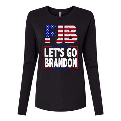 FJB F Joe Biden Lets Go Brandon Womens Cotton Relaxed Long Sleeve T-Shirt