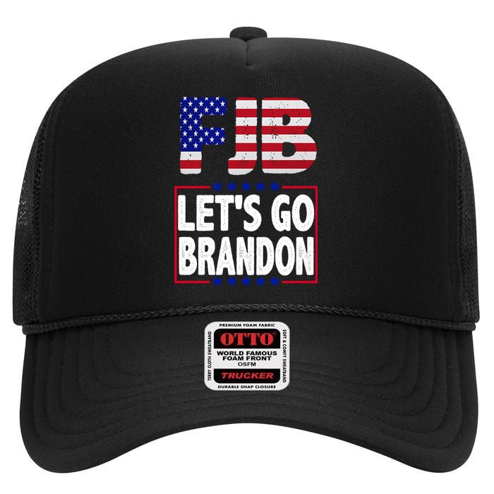 FJB F Joe Biden Lets Go Brandon High Crown Mesh Back Trucker Hat