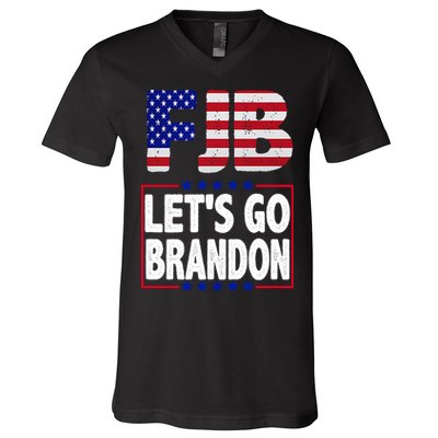 FJB F Joe Biden Lets Go Brandon V-Neck T-Shirt