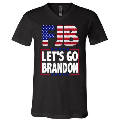 FJB F Joe Biden Lets Go Brandon V-Neck T-Shirt