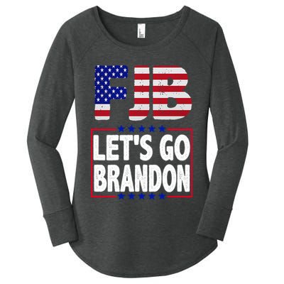 FJB F Joe Biden Lets Go Brandon Women's Perfect Tri Tunic Long Sleeve Shirt