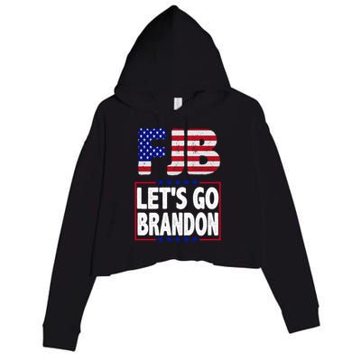 FJB F Joe Biden Lets Go Brandon Crop Fleece Hoodie