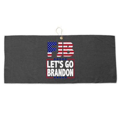 FJB F Joe Biden Lets Go Brandon Large Microfiber Waffle Golf Towel