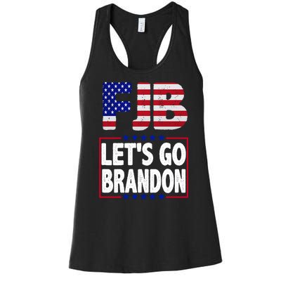 FJB F Joe Biden Lets Go Brandon Women's Racerback Tank