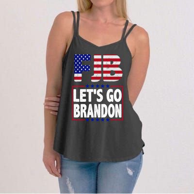 FJB F Joe Biden Lets Go Brandon Women's Strappy Tank