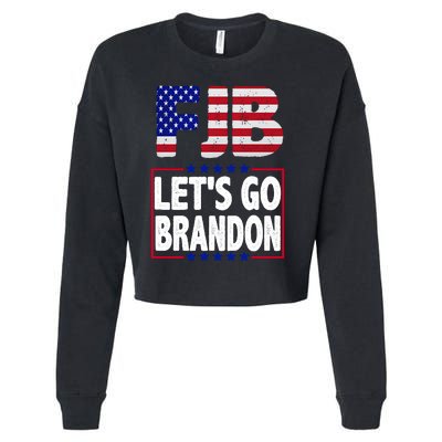 FJB F Joe Biden Lets Go Brandon Cropped Pullover Crew