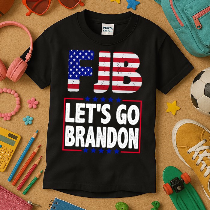 FJB F Joe Biden Lets Go Brandon Kids T-Shirt