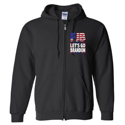 FJB F Joe Biden Lets Go Brandon Full Zip Hoodie