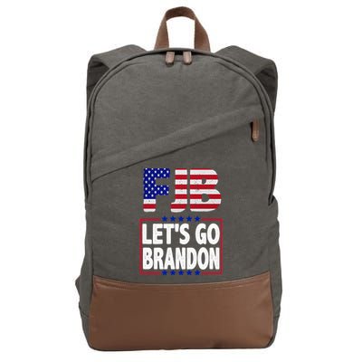 FJB F Joe Biden Lets Go Brandon Cotton Canvas Backpack